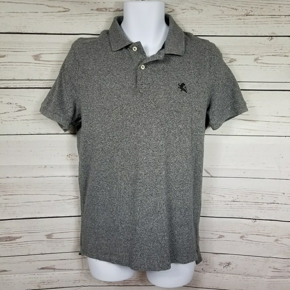 Express Other - EXPRESS pique modern fit gray short sleeve polo